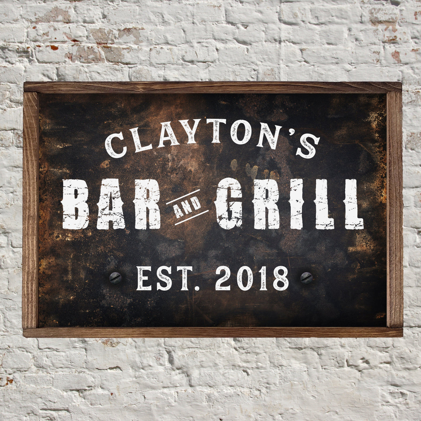 Personalized Bar and Grill Sign - Mulberry Market Designs