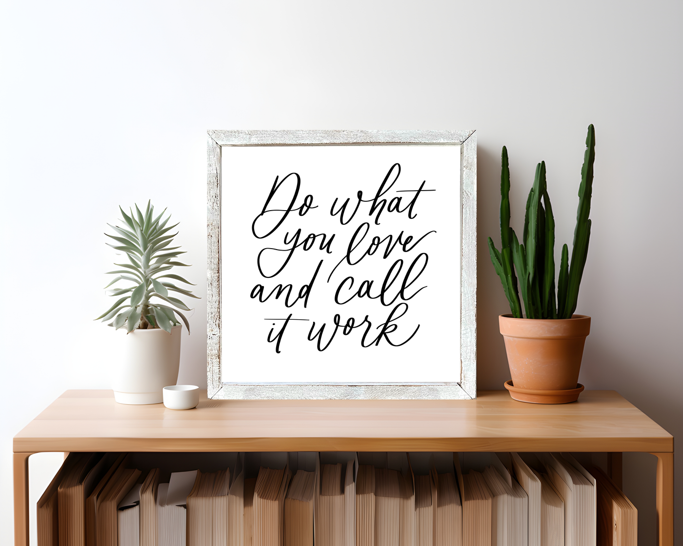 Do What You Love Wood Framed Sign - Mulberry Market Designs