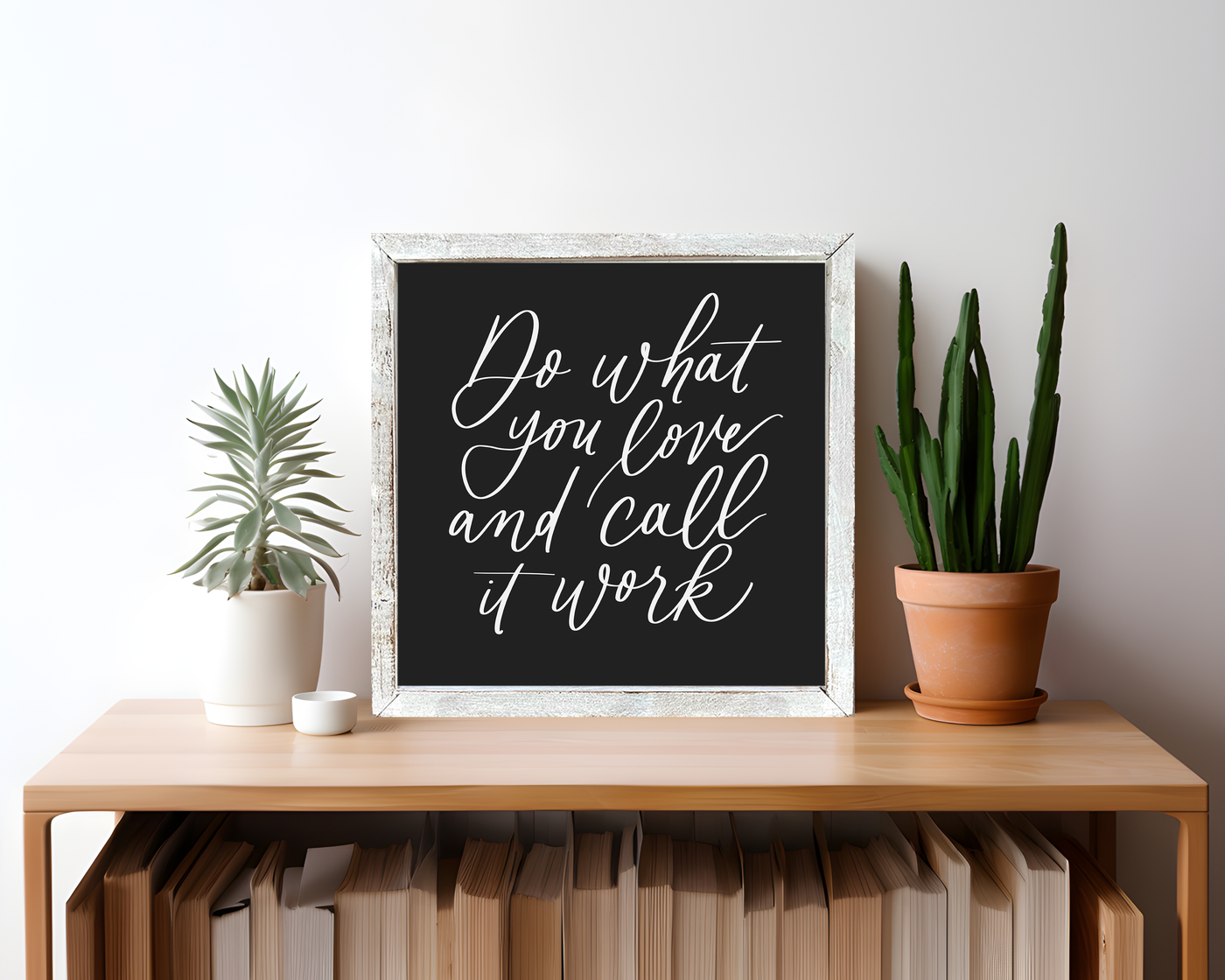 Do What You Love Wood Framed Sign - Mulberry Market Designs