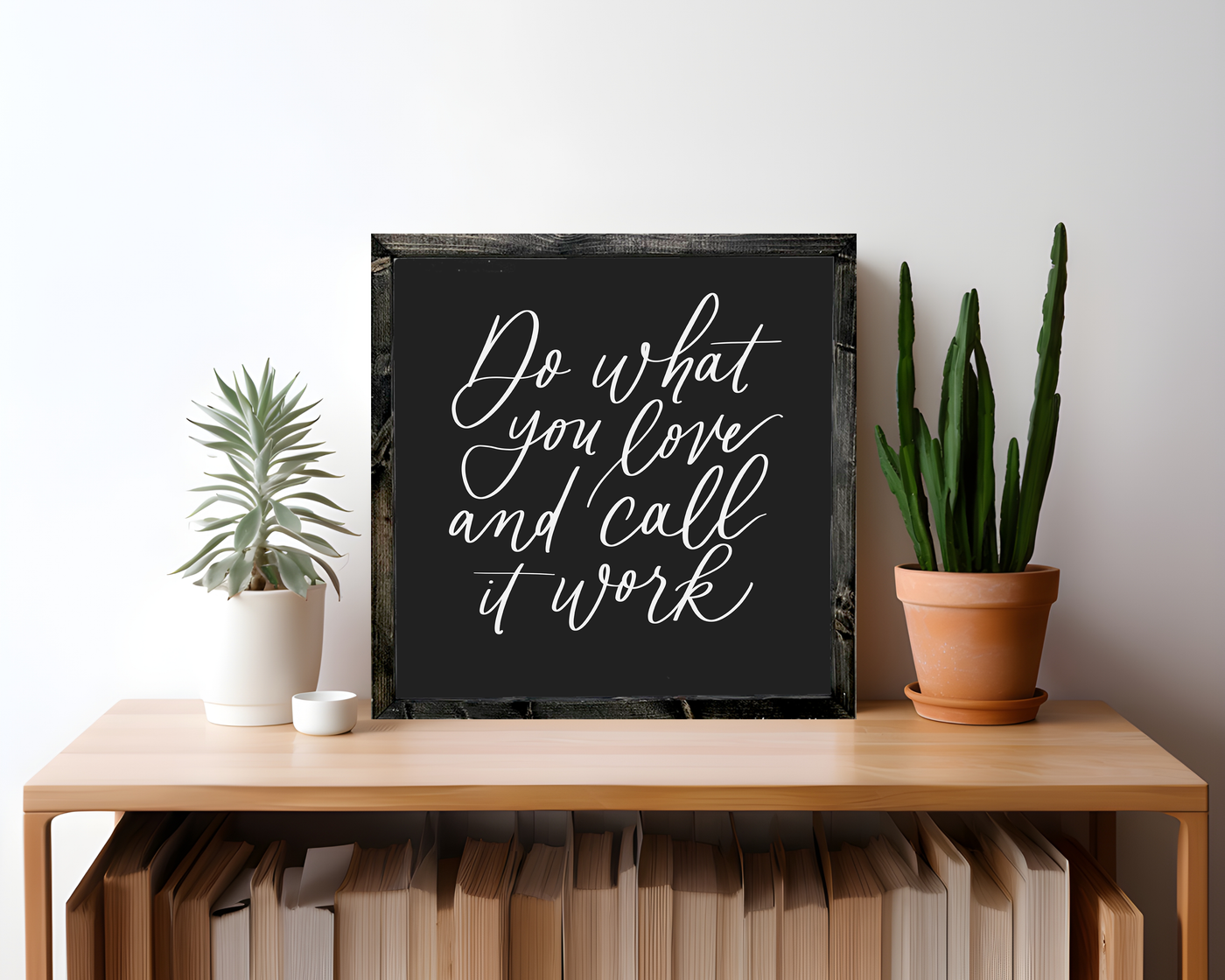 Do What You Love Wood Framed Sign - Mulberry Market Designs