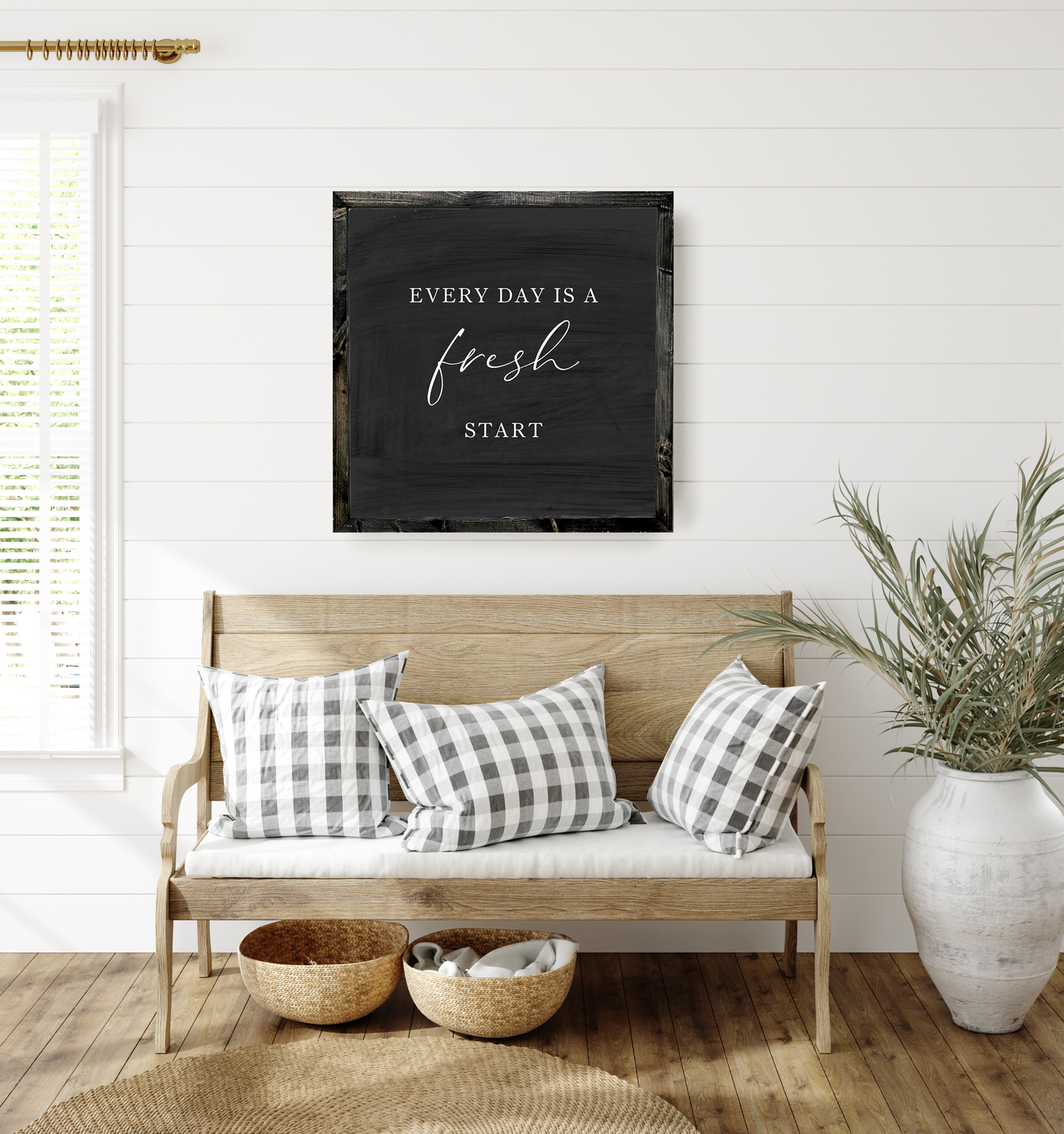 Every Day Is A Fresh Start | Spring Wall Art Wood Framed Sign