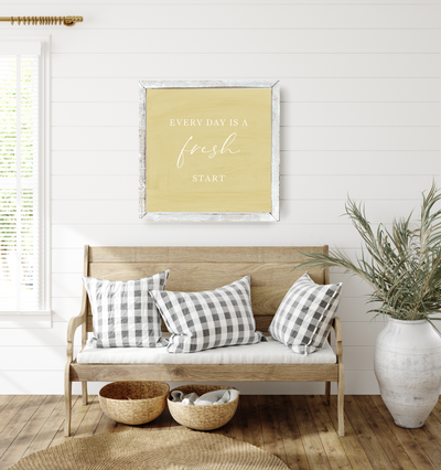 Every Day Is A Fresh Start | Spring Wall Art Wood Framed Sign