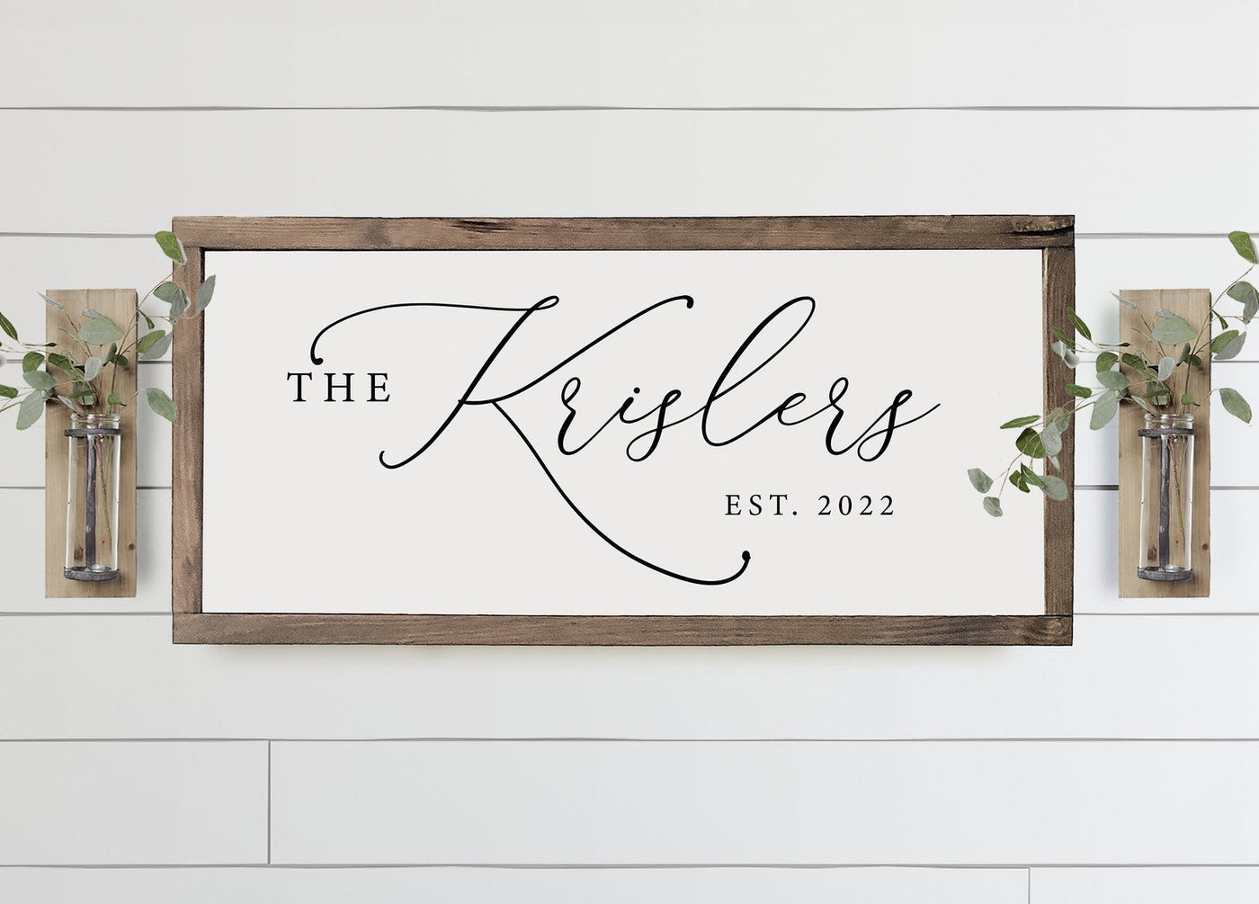 Personalized Family Name Sign