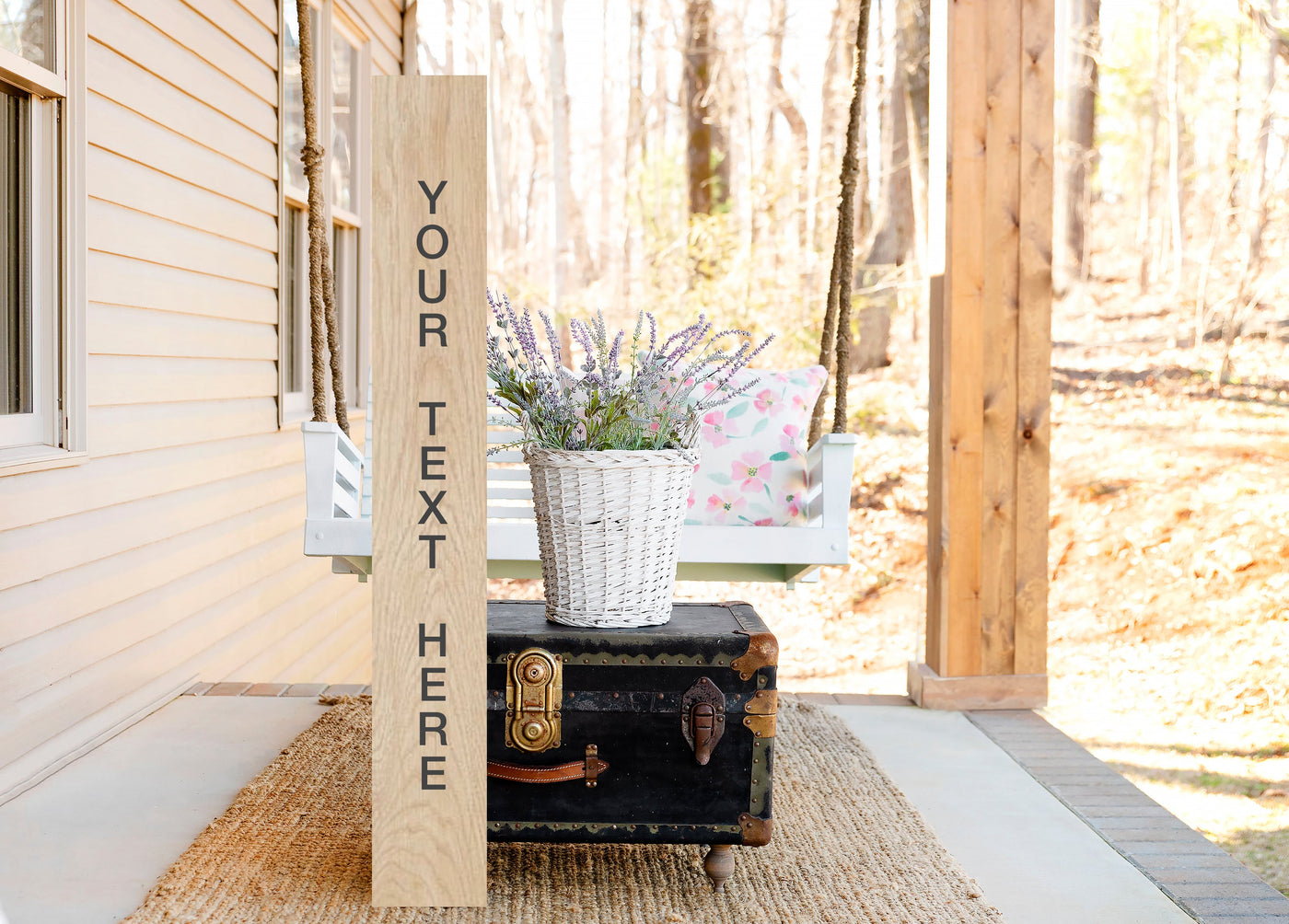 Custom Wood Porch Sign