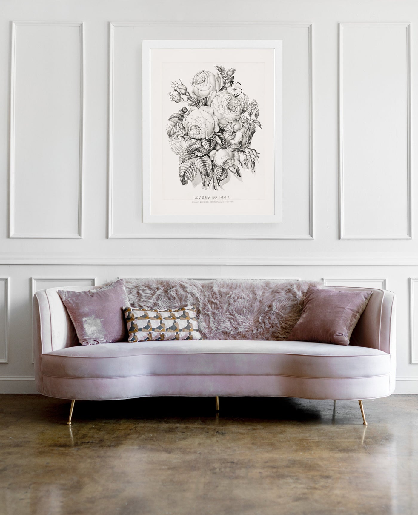 Floral Illustration Modern Wall Art - Mulberry Market Designs