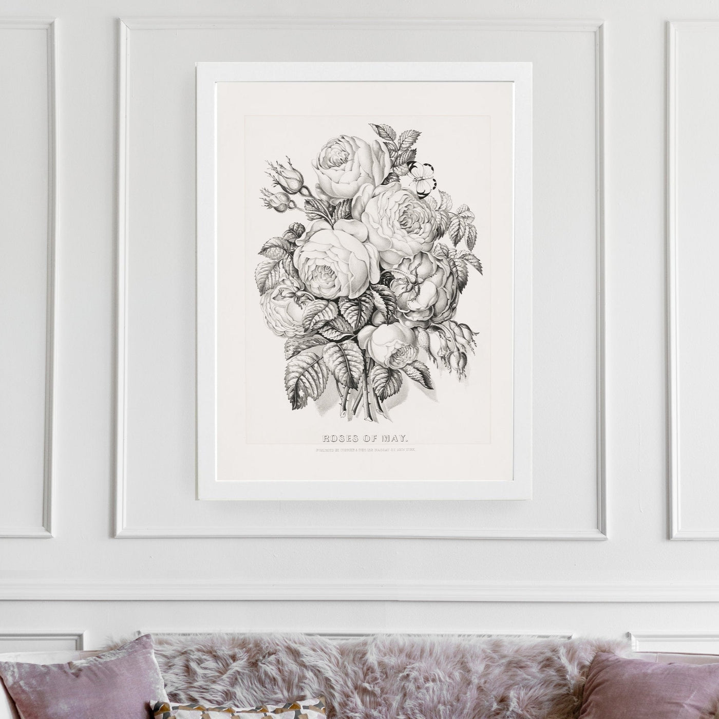 Floral Illustration Modern Wall Art - Mulberry Market Designs