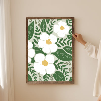 Abstract Botanical Spring Wall Art