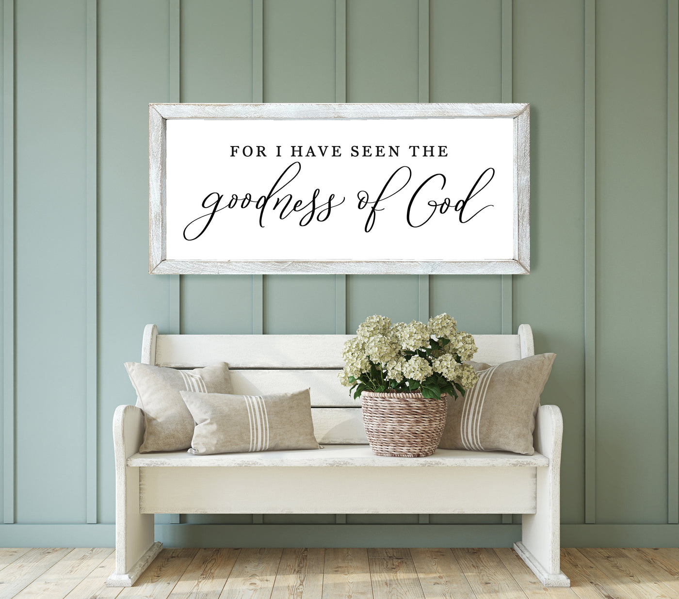 For I Have Seen The Goodness of God Christian Wall Art - Mulberry Market Designs