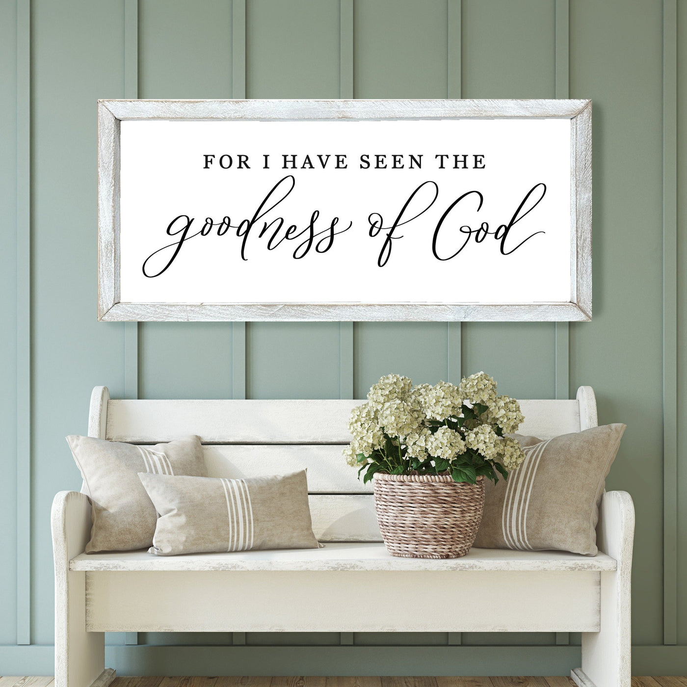 For I Have Seen The Goodness of God Christian Wall Art - Mulberry Market Designs