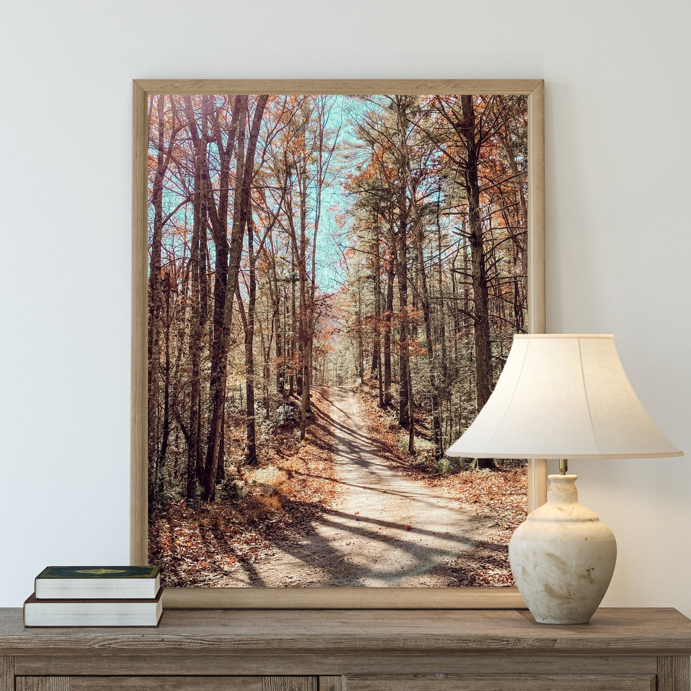 Georgia Woodland Framed Art Print Wood Framed Sign