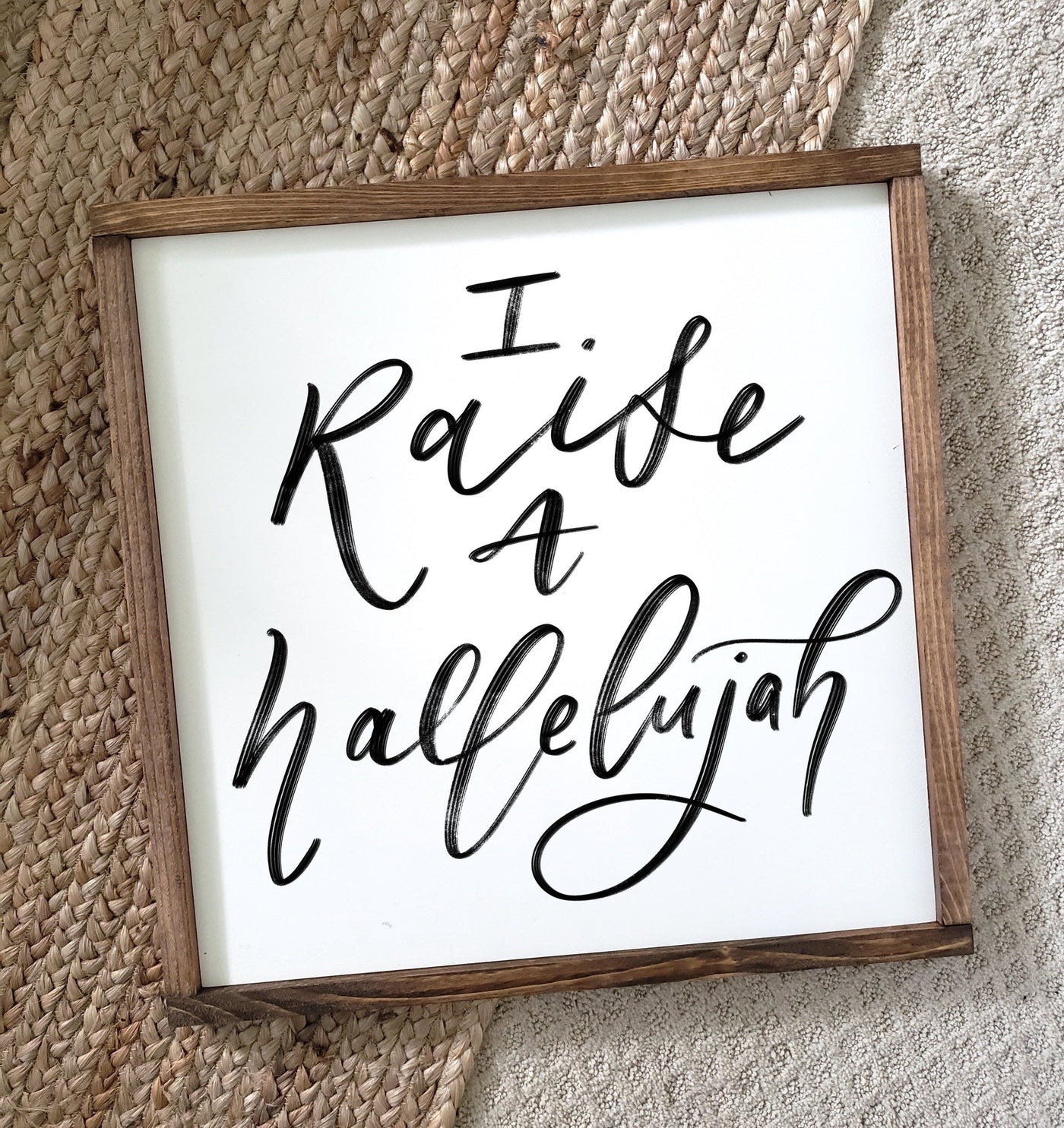 I Raise A Hallelujah | Christian Wall Art - Mulberry Market Designs