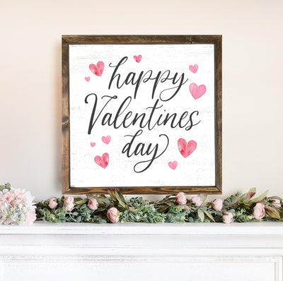 Happy Valentines Day Wall Art Sign - Mulberry Market Designs