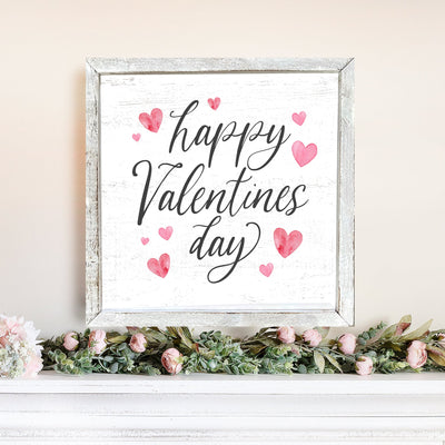 Happy Valentines Day Wall Art Sign - Mulberry Market Designs