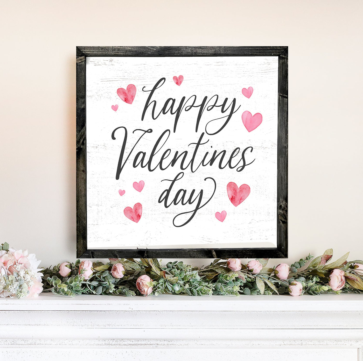 Happy Valentines Day Wall Art Sign - Mulberry Market Designs