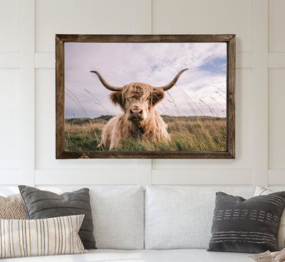 Highland Cow Framed Art Print - Mulberry Market Designs