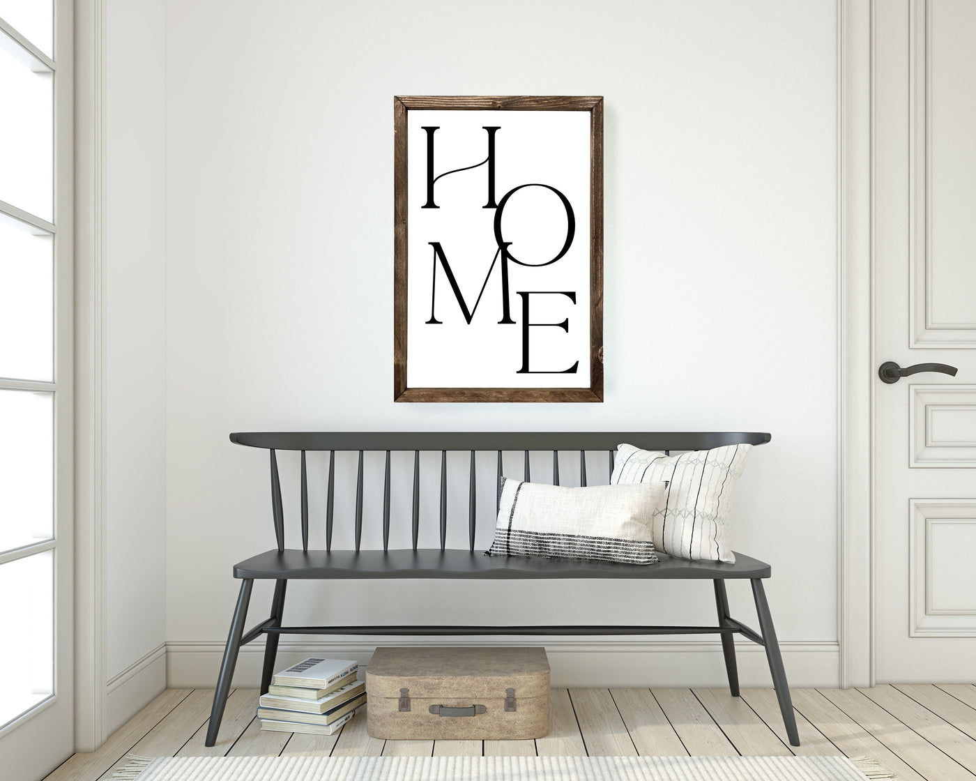 HOME Wood Framed Sign - Mulberry Market Designs