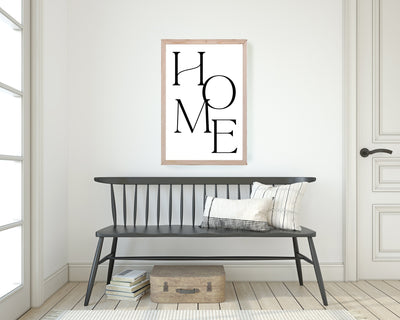 HOME Wood Framed Sign - Mulberry Market Designs