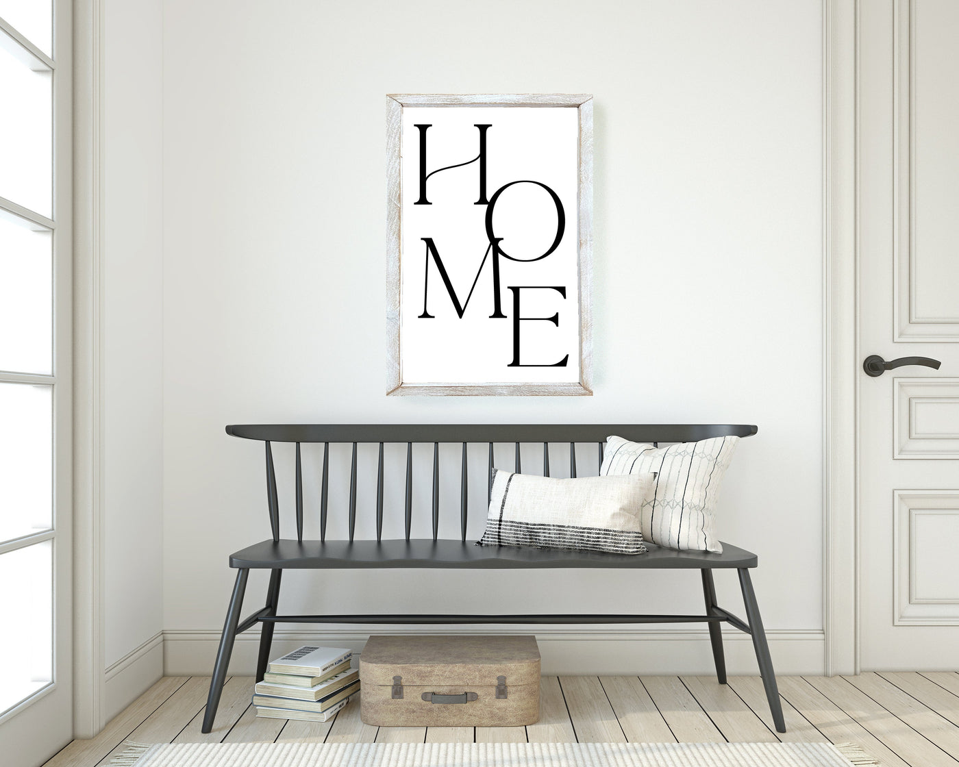 HOME Wood Framed Sign - Mulberry Market Designs