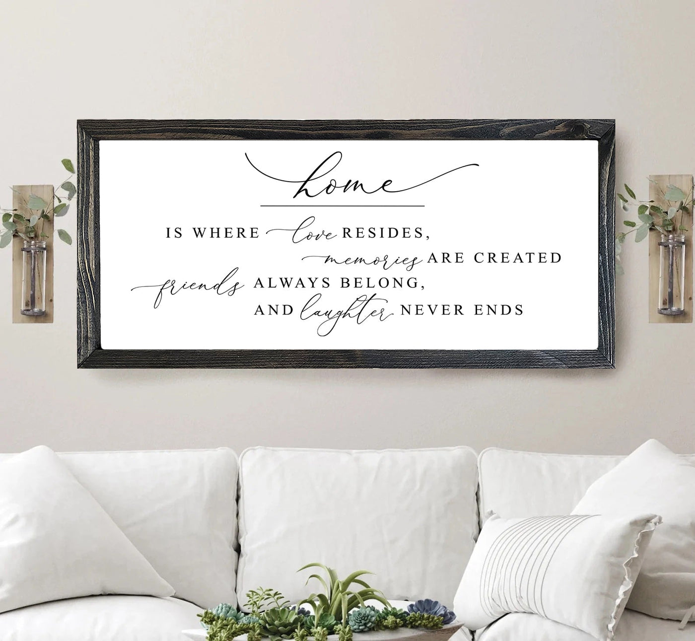 Home Is Where Love Resides Wood Sign - Mulberry Market Designs