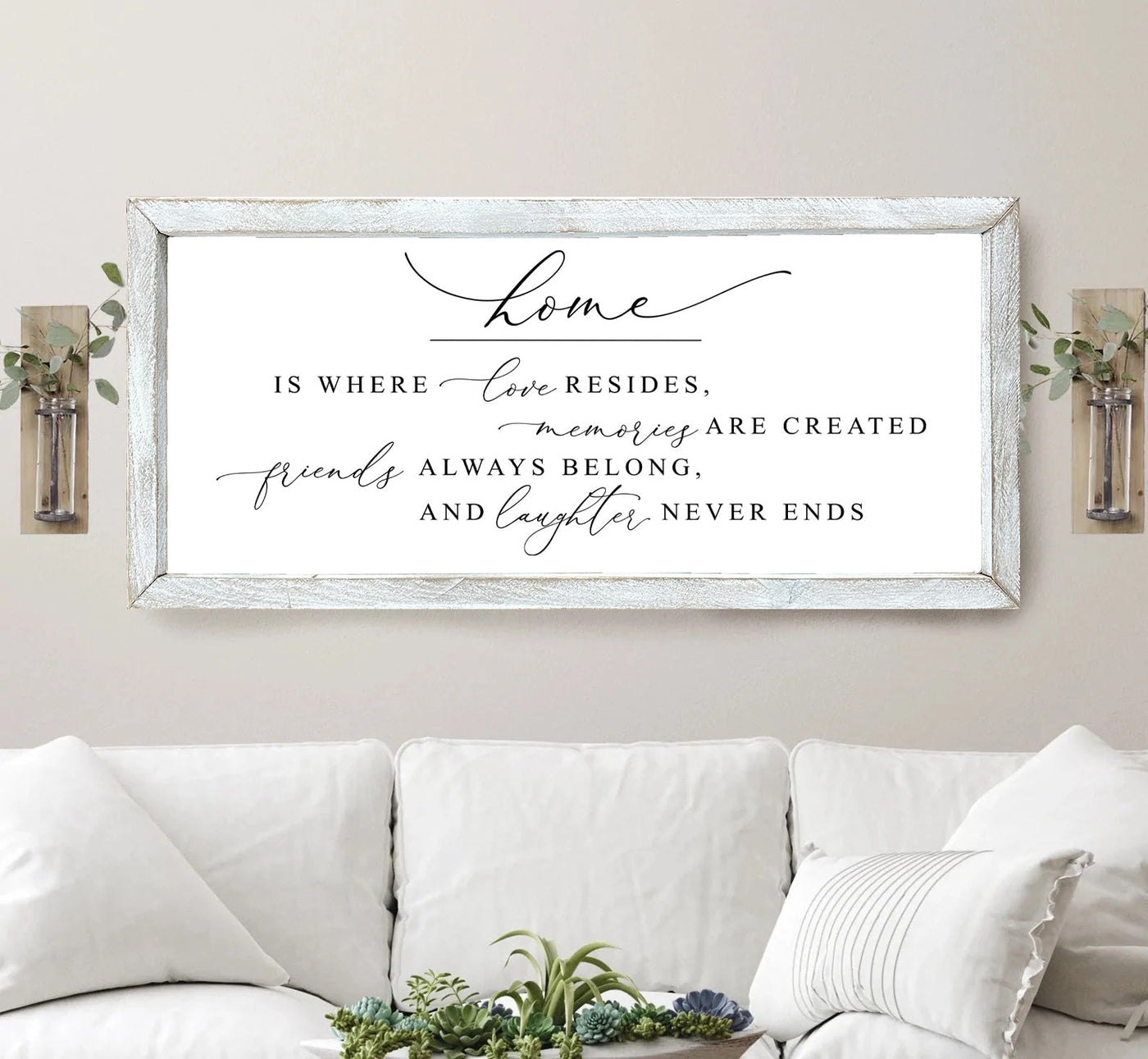 Home Is Where Love Resides Wood Sign - Mulberry Market Designs