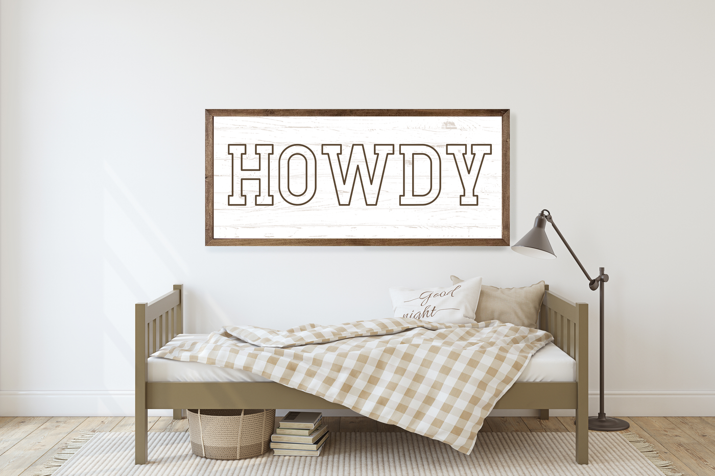 Howdy Wood Framed Sign Wood Framed Sign