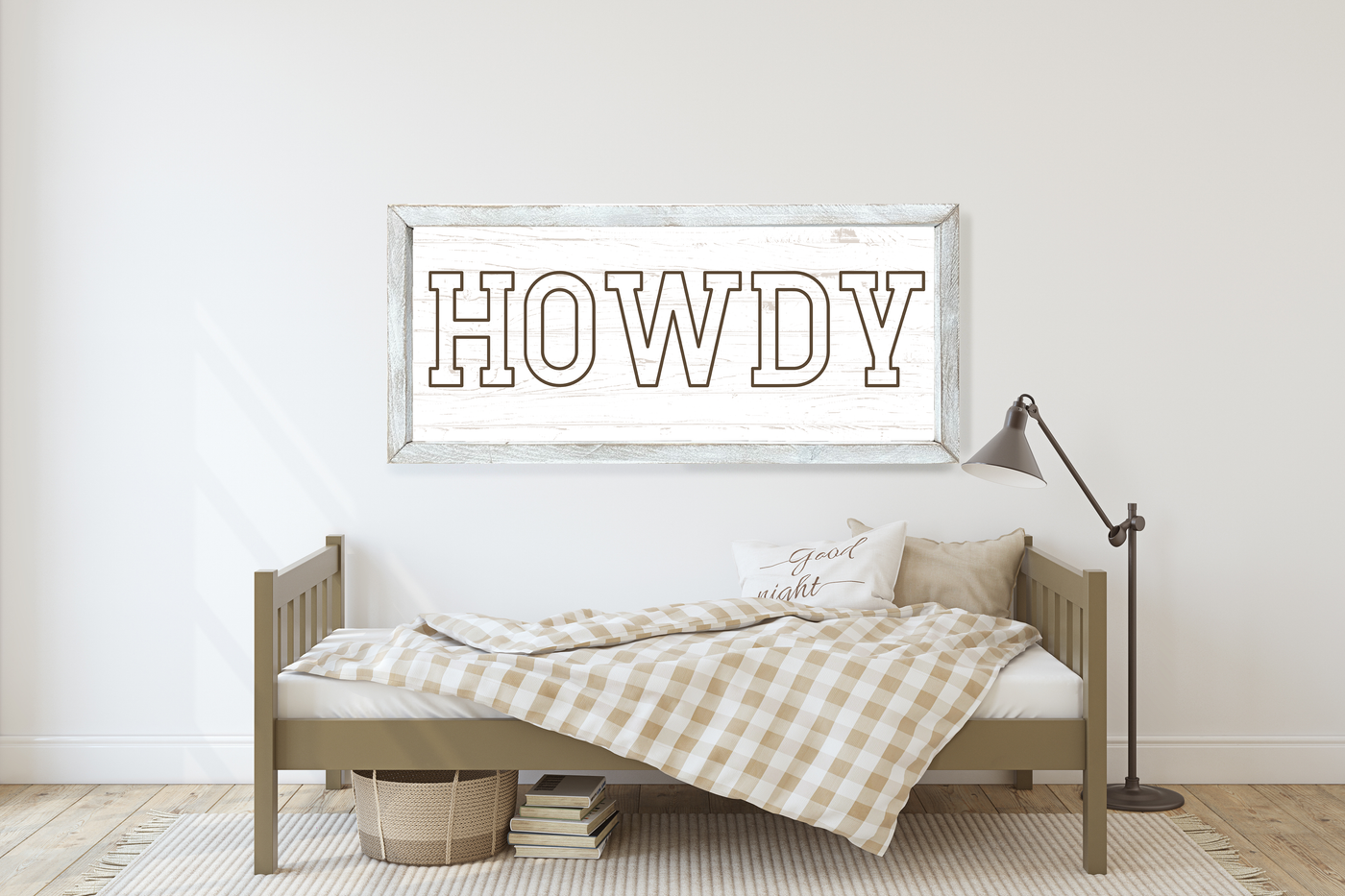 Howdy Wood Framed Sign Wood Framed Sign