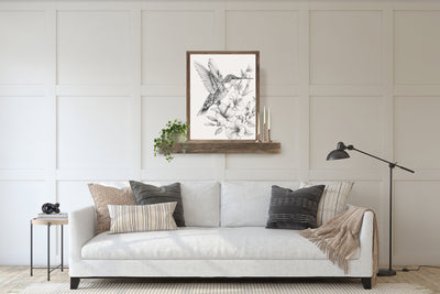 Hummingbird Spring Wall Art