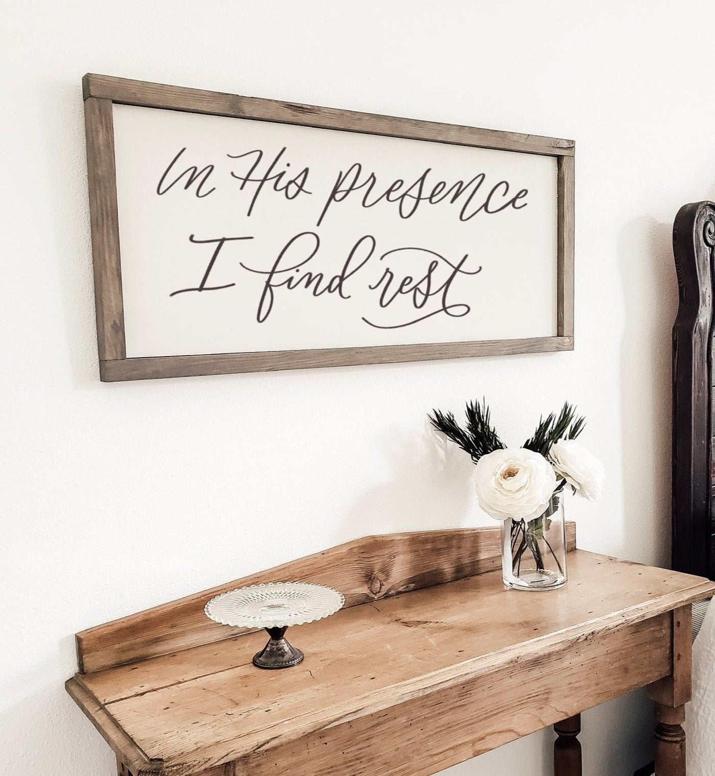 In His Presence We Find Rest | Christian Wall Art - Mulberry Market Designs