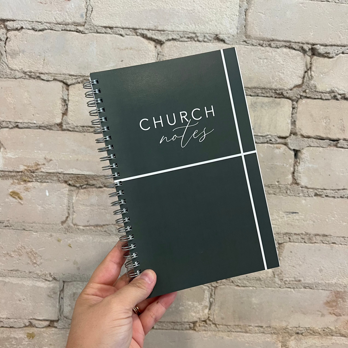 Green Church Notes Notebook - Mulberry Market Designs