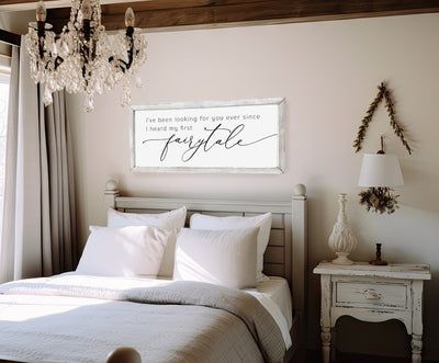 My First Fairytale Bedroom Wood Framed Sign - Mulberry Market Designs