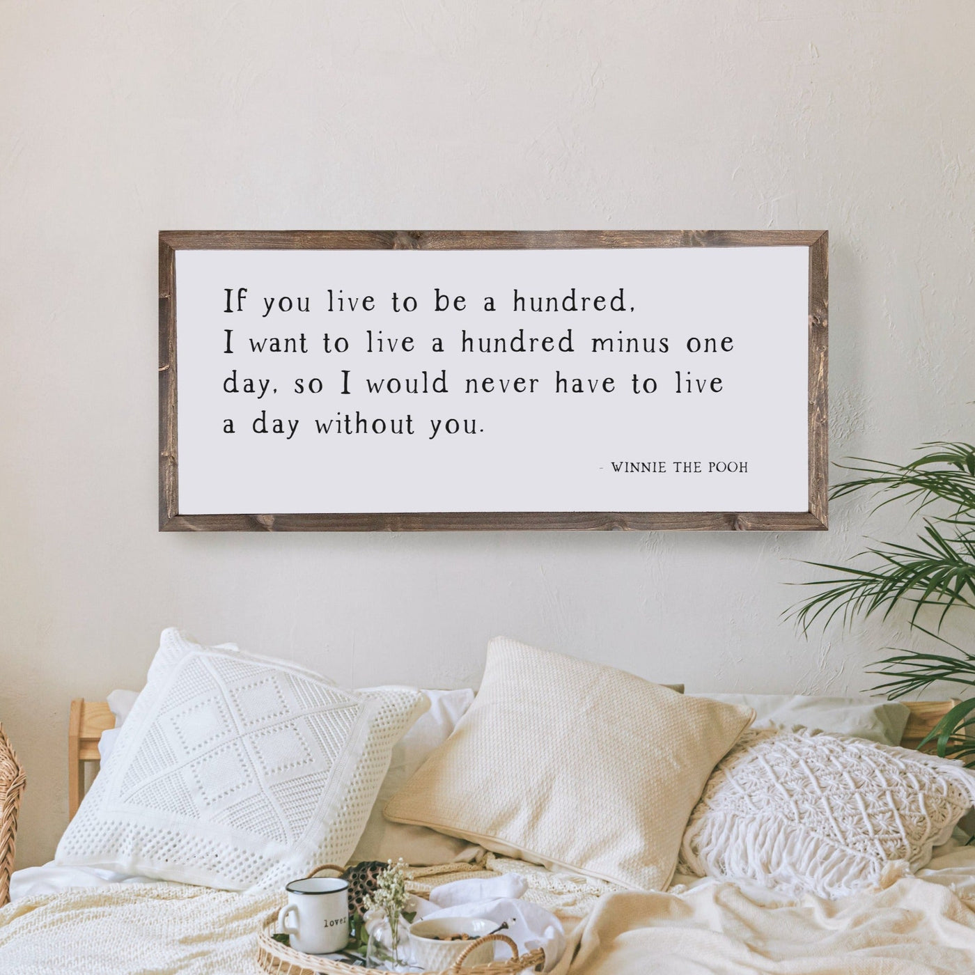 If You Live To Be A Hundred Wood Wall Art - Mulberry Market Designs