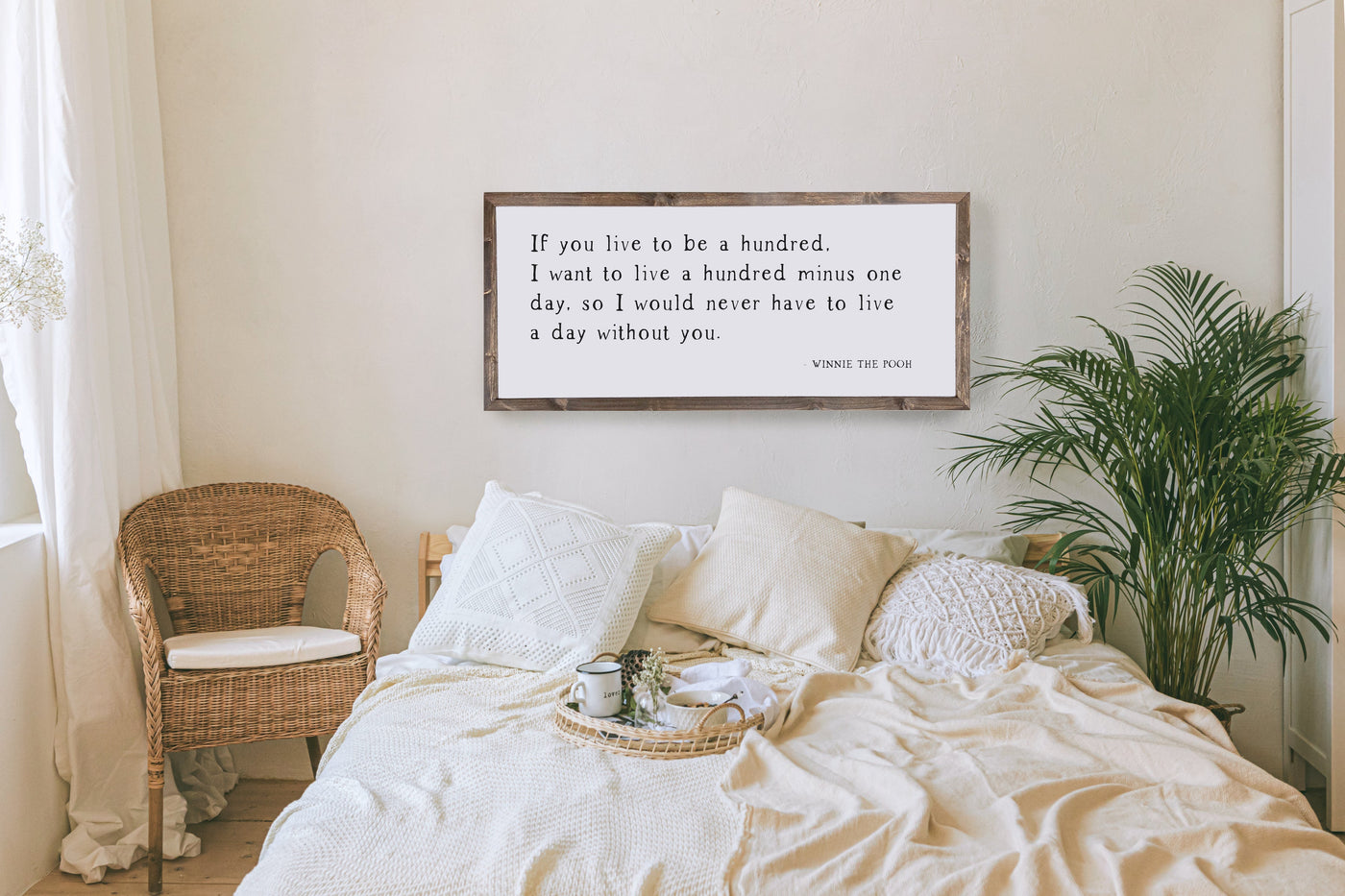 If You Live To Be A Hundred Wood Wall Art - Mulberry Market Designs