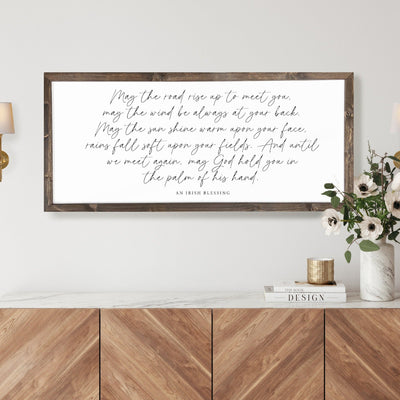 An Irish Blessing Sign | Farmhouse Wood Sign - Mulberry Market Designs