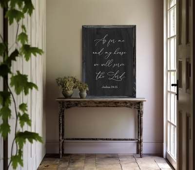 We Will Serve The Lord Wall Art - Mulberry Market Designs