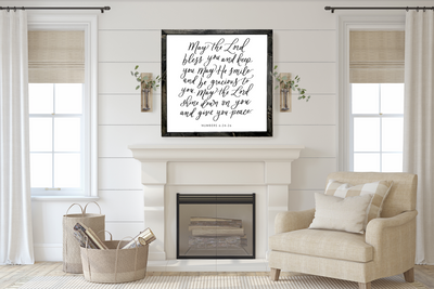 May The Lord Bless You Wall Art - Mulberry Market Designs