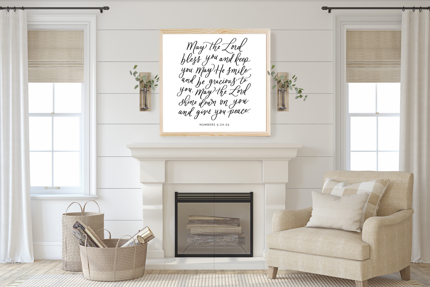 May The Lord Bless You Wall Art - Mulberry Market Designs