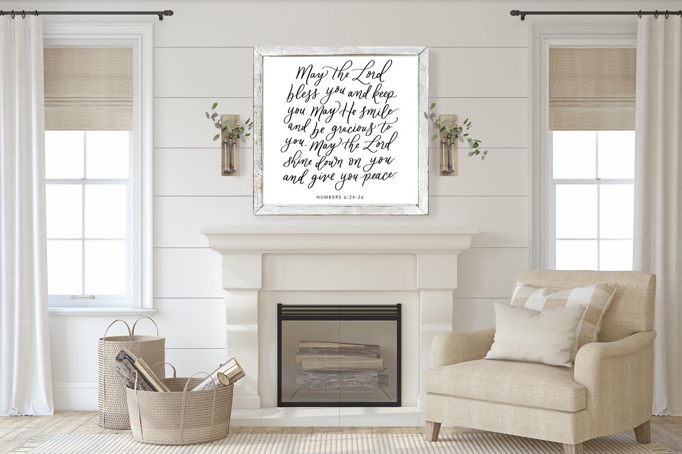 May The Lord Bless You Wall Art - Mulberry Market Designs