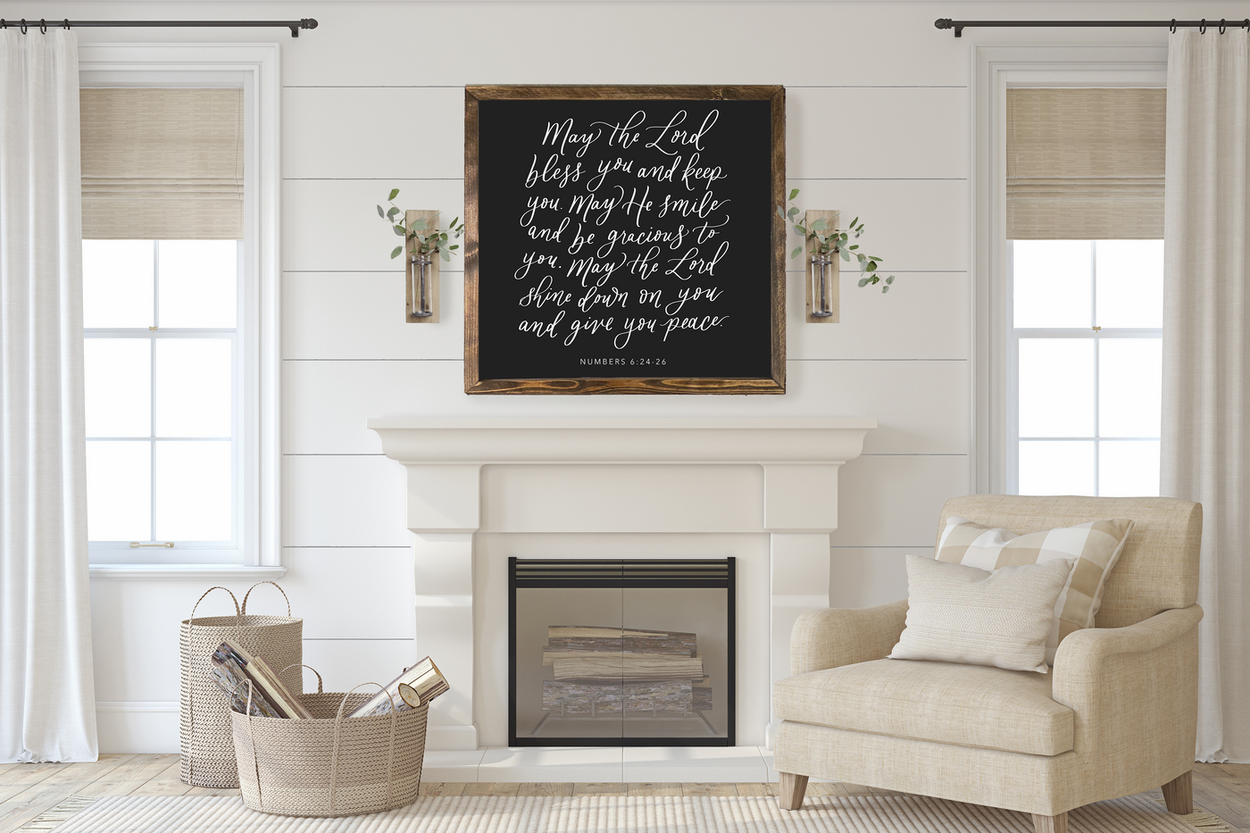 May The Lord Bless You Wall Art - Mulberry Market Designs