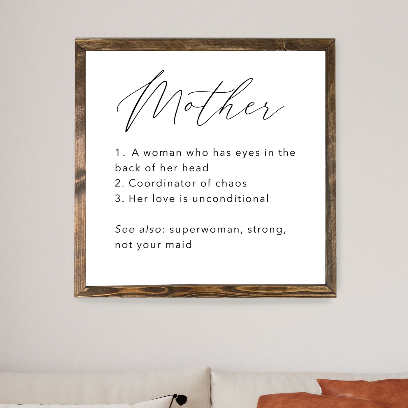 Mother Definition Wall Art - Mulberry Market Designs