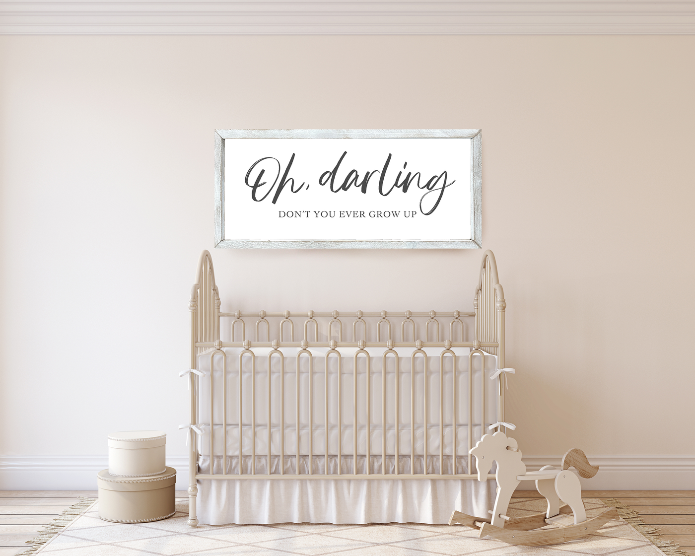 Oh Darling Wood Framed Sign Wood Framed Sign