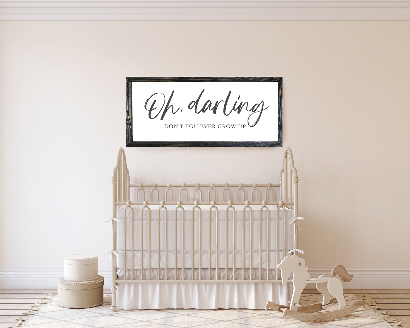 Oh Darling Wood Framed Sign Wood Framed Sign