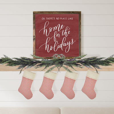 Oh There's No Place Like Home For the Holidays Christmas Sign - Mulberry Market Designs