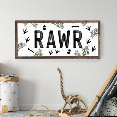 Rawr Dinosaur Sign - Mulberry Market Designs