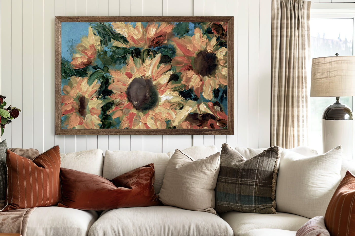 Rustic Sunflower Painting Wall Art