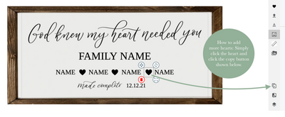 Personalized "Our Hearts Needed You" Adoption Day Sign - Mulberry Market Designs