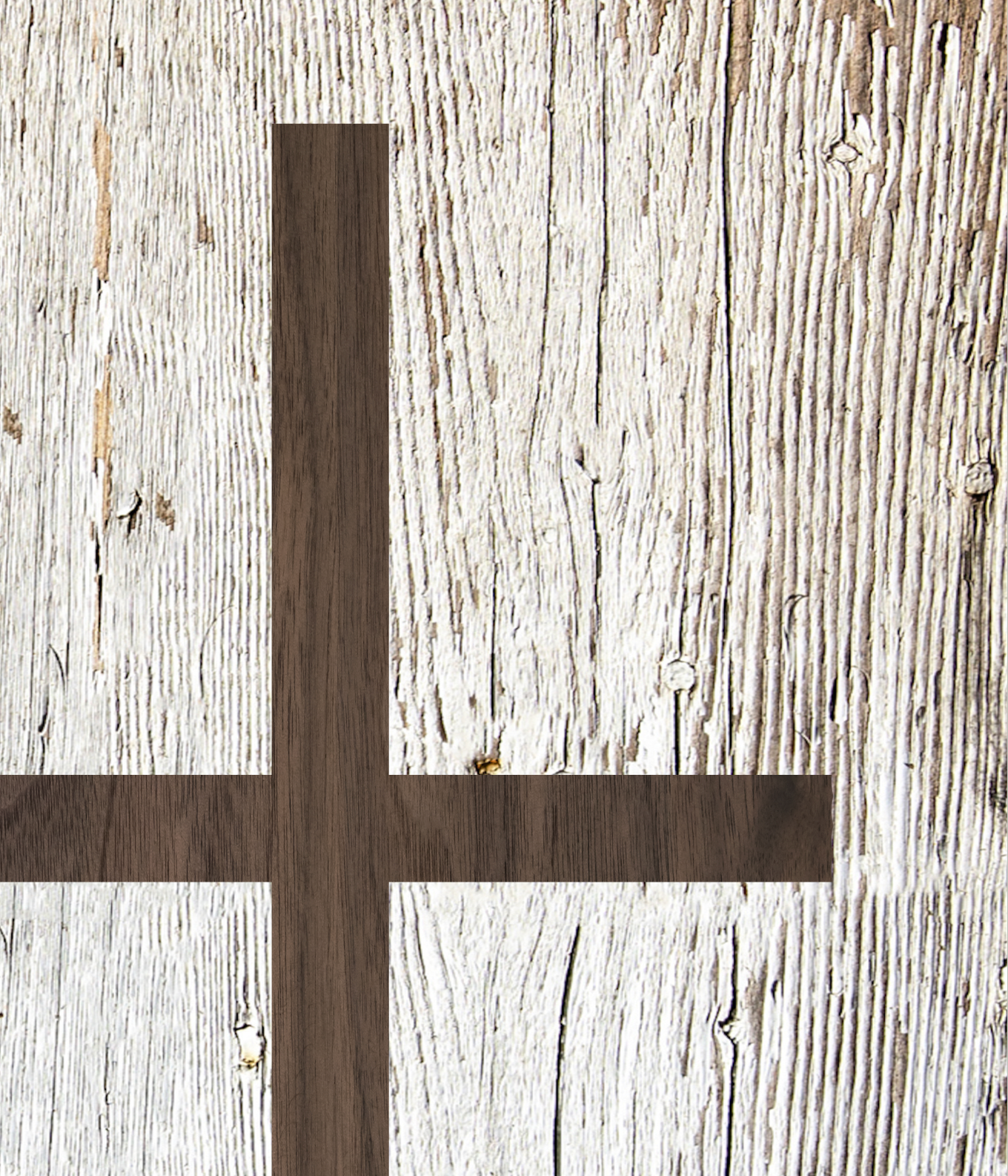 Rustic Wood Cross Sign - Mulberry Market Designs