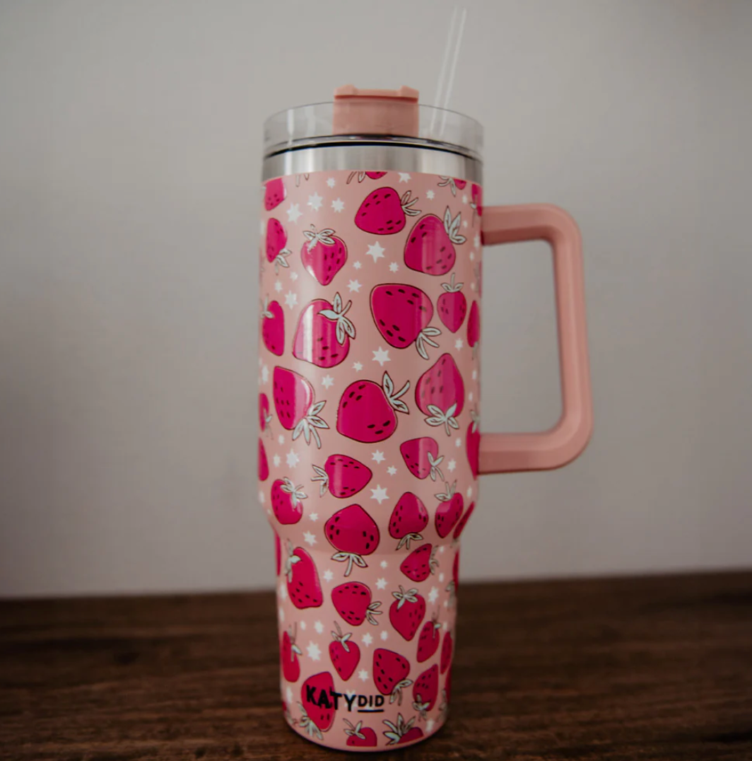 Strawberries Tumbler - Mulberry Market Designs