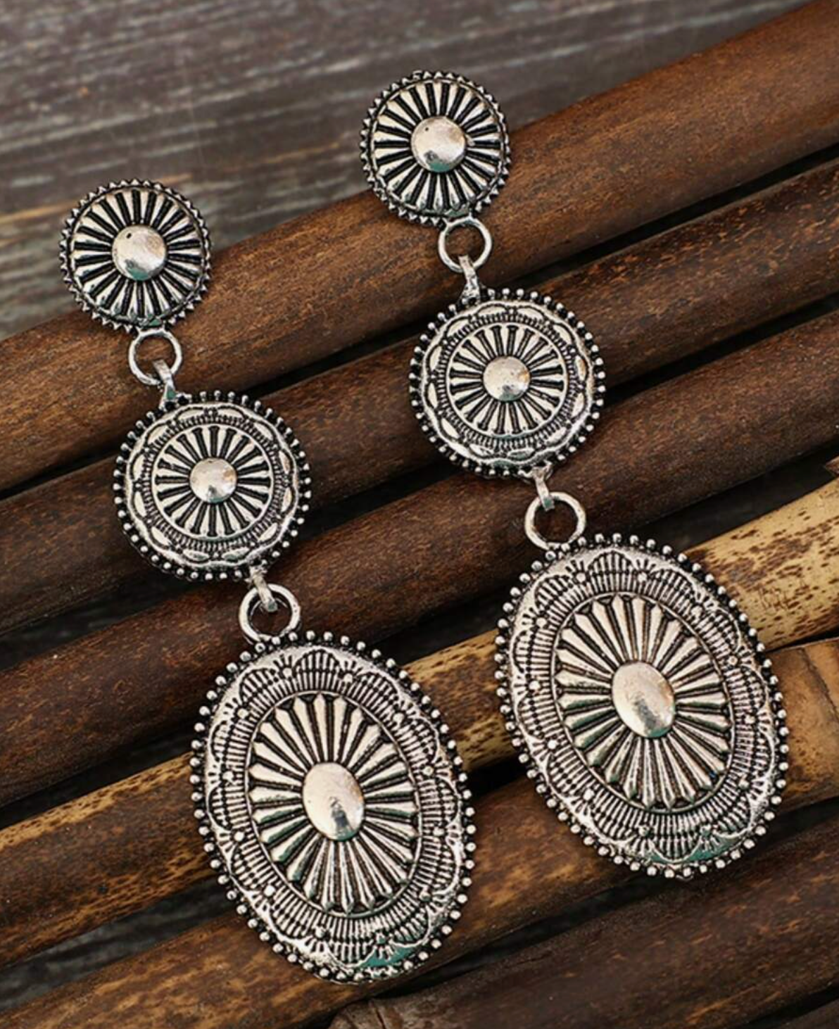 Bohemian Medallion Dangle Earrings - Mulberry Market Designs