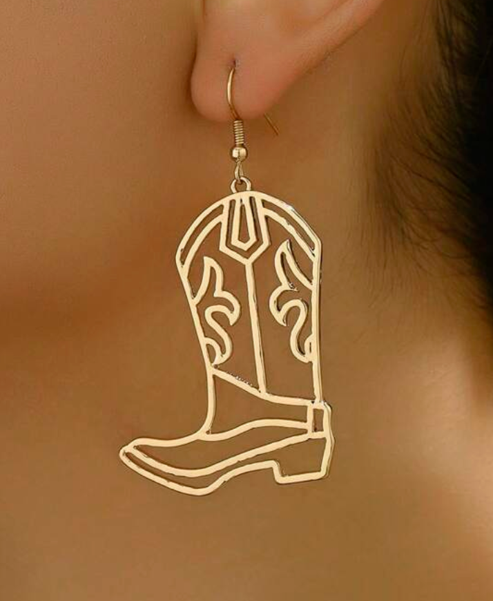 Cowgirl Boots Earrings - Mulberry Market Designs