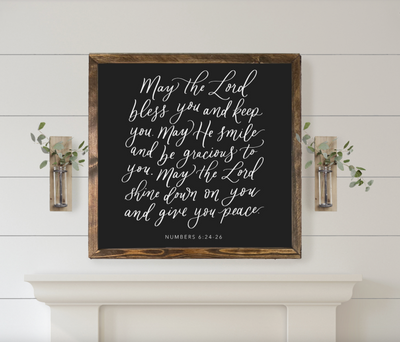 May The Lord Bless You and Keep You Wood Wall Art